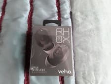 Image of VEHO RH0X VEP 410 LITE B TRUE WIRELESS BLACK EARPHONES RRP £99.95 NEW BOXED