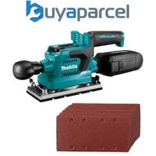 Image of Makita DBO380Z 18v LXT 1/3 Sheet Brushless Finishing Sander Cordless 10 Sheets