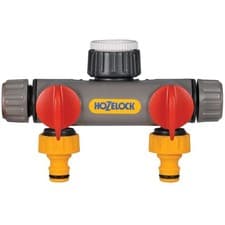 Image of HOZELOCK - Multi-Tap Connector 2-Way : Ideal 2 Way Tap Connector, Standard