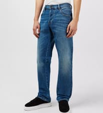 Image of Diesel D Mihtry Straight Jeans Mid Waist Light Blue Mens W32 L30 *REF29-27