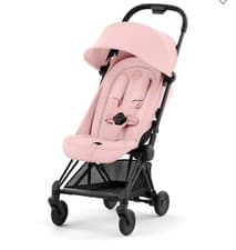 Image of Cybex Platinum Coya Ultra Compact Pushchair Peach Pink Matt Black Brand New