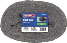 Image of Faithfull Steel Wire Wool 200g Grit: FINE