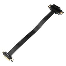 Image of PCIE X1 Riser Cable Dual 90 Degree Right Angle PCIe 3.0 X1 to X1 Extension9816