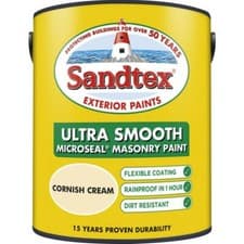 Image of SANDTEX ULTRA SMOOTH MASONRY CORNISH CREAM 2.5L