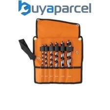 Image of Bahco Self-Feed Wood Auger 6 Piece Set Flute Drill Bits 10mm to 25mm SB-9526/S6