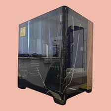 Image of @NEW/DAMAGED@ Antec C8 Curve Wood Full Tower Black Transparent Wood MAN07