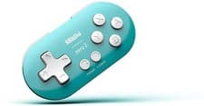Image of 8Bitdo Zero 2 Bluetooth Wireless Gamepad Keychain Size Mini Controller Turquoise