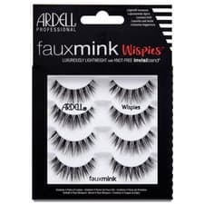 Image of Ardell Faux Mink Eyelashes - Black Wispies Multipack - Knot Free Invisiband