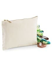 Image of Westford Mill Canvas Accessory Case with Vintage Style Metal Zip