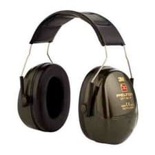 Image of 3M Peltor H520A-407-GQ Optime II Earmuffs 31 dB Green Headband Free UK Shipping