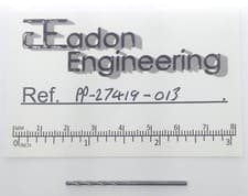 Image of 1.6mm Solid Carbide Jobber Drill. DIN338 (uncoated).