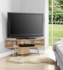 Image of JF701 Havana Corner TV Stand for up to 50'' TVs in Oak by Jual