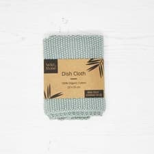 Image of Wild & Stone Organic Cotton Dish Cloth - Moss Green