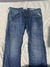 Image of Men's Blue Jeans Replay W31 L32 Slim Fit