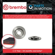 Image of 2x Brake Discs Pair Solid Rear 272mm 08.D627.11 Brembo Set 58411G4300 Quality
