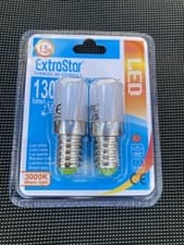 Image of TWIN PACK E14 Mini LED Bulbs, 1.5W Small Edison Screw Lightbulb, 3000k warm.
