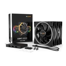 Image of 3 Pack - 140mm be quiet! Light Wings, High Airflow, 7 Blade, Upto 1500RPM, 56CFM