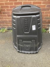 Image of ECOMAX 220 LITRE GARDEN COMPOST BIN COMPOSTER UNUSED BLACK