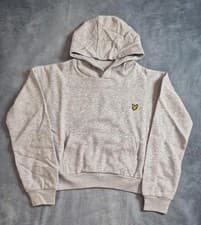 Image of Lyle & Scott Kids' Pearl Grey Marl Hoodie, Size 9-10Y
