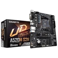 Image of Gigabyte A520M S2H Micro ATX Motherboard Socket AM4 PCI Express 3.0