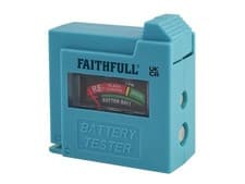 Image of Faithfull - Battery Tester for AA, AAA, C, D & 9V