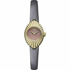 Image of  Vivienne Westwood VV096RSGY Concertina Rose Gold & Grey Leather  Watch ,