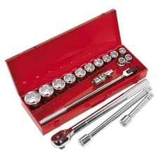 Image of Sealey Socket Set 17pc 3/4"Sq Drive WallDrive® Metric Sets Sockets DIY Tools