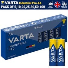 Image of Varta AA Batteries Industrial Grade Long Life Alkaline LR6  10/20/50/100 Pack
