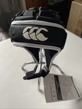 Image of Canterbury Core Rugby Head Guard Size S RRP £31.99 Black / White BNIB Scrum