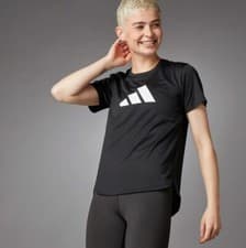 Image of ADIDAS Women's Black 3 Bar Logo Tee RRP £30
