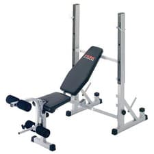 Image of York B540 2 in 1 Incline Decline Chest Press Barbell Weight Bench Squat Rack
