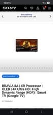 Image of Sony Bravia XR77A80KU 77 in OLED HDR 4K Ultra HD Smart Google TV - Black