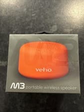 Image of VEHO M-SERIES M3 WIRELESS BLUETOOTH PORTABLE SPEAKER - ORANGE **NEW & SEALED**