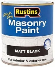 Image of Rustins Quick Dry Masonry Paint White 500ML
