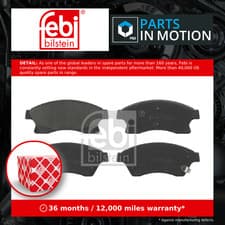 Image of Brake Pads Set fits VAUXHALL ASTRA J 1.6 Front 09 to 15 00542120 013301207 Febi