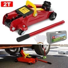 Image of 2 Ton Tonne Hydraulic Trolley Floor Jack With Plastic Storage Carry Case Car Van