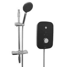 Image of Bristan Noctis 10.5kw Electric Shower Black & Chrome New Discontinued Free Post
