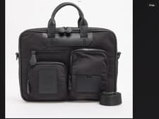 Image of TED BAKER Men's Black Document Bag, NWT, authentic.