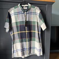 Image of Barbour Men's Short Sleeve Check Shirt Regular Size L