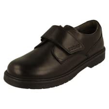 Image of Boys Startrite Rhino Leather Smart School Shoes With Removable Insole - Glint
