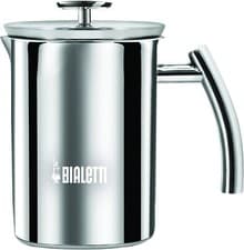 Image of Bialetti Cappuccinatore Manual Milk Frother Stainless Steel Induction, 6 Cup
