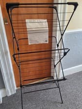Image of jumbo 3 tier black airer by home