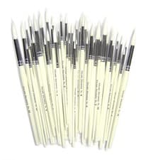 Image of Major Brushes White Synthetic Sable Set of 60