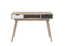 Image of Modern Home Office Desk with 2 Drawers – Sonoma Oak Finish