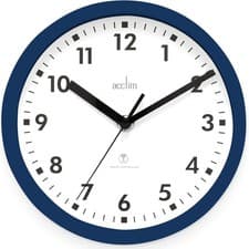 Image of Acctim 74669 Nardo 20cm Radio Controlled Midnight Blue Wall Clock