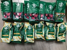 Image of STARBUCKS Ground Coffee Espresso Roast Blonde 6 House Blend 8 Dark 10 x13