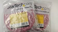Image of StarTech 25ft 7.6m Hook and Loop Cable Tie - Cut-to-Size Reusable Red Cable Tie