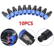 Image of 10Pcs Speakon Male Plug Speaker 4 pin Type Audio Cable Connector NEW