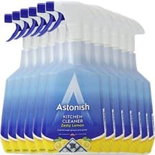 Image of 12 x Astonish Kitchen Cleaner Zesty Lemon 750ml Spray Bottles