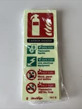 Image of 10x Carbon Dioxide Fire Extinguisher Signs